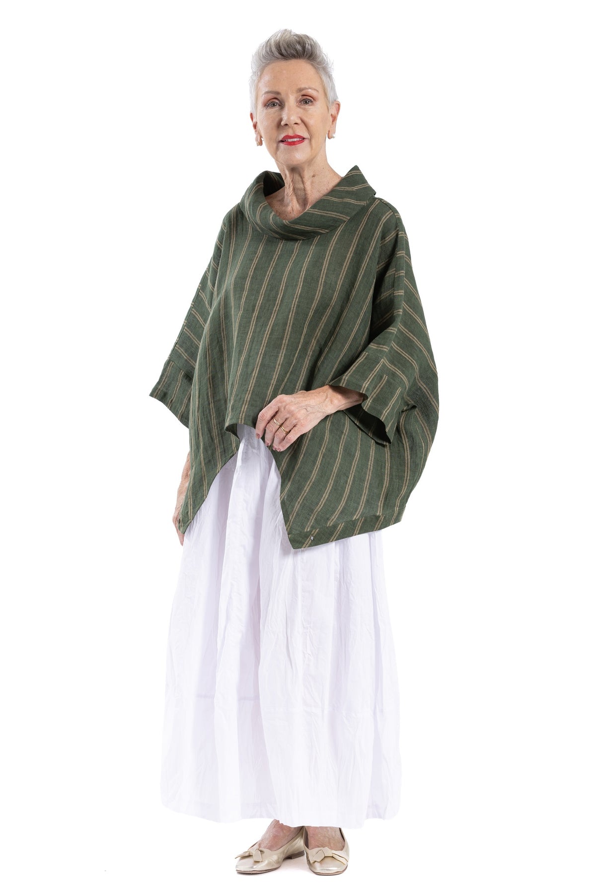 EVERGREEN ROLL-NECK TOP EG