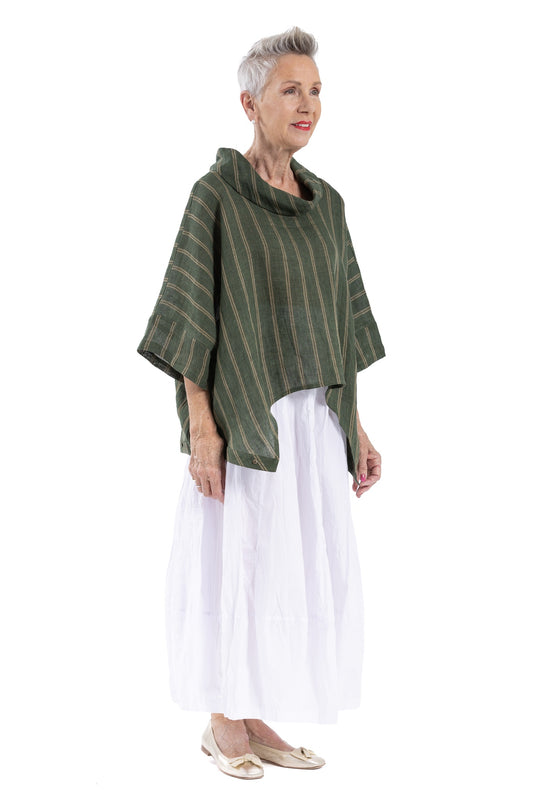 EVERGREEN ROLL-NECK TOP EG