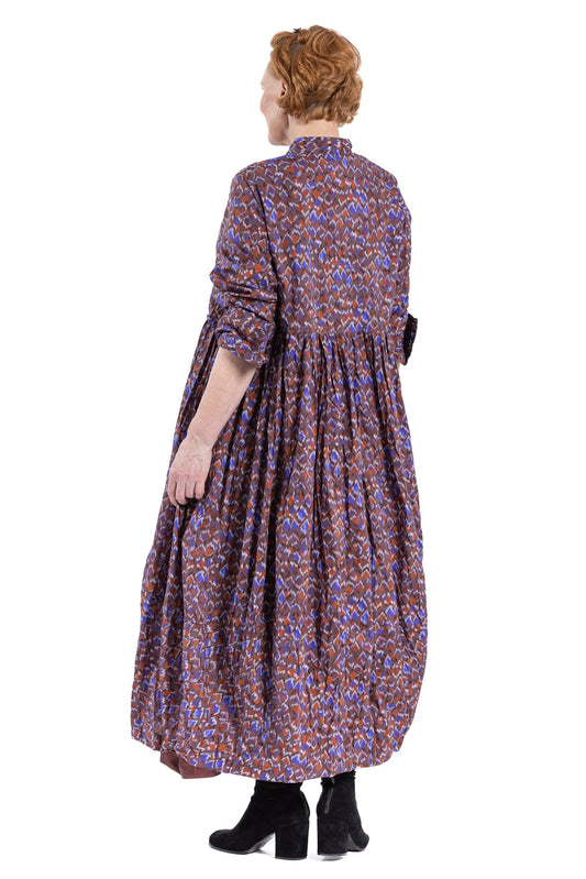 GEOMOSAIC GATHER DRESS GM
