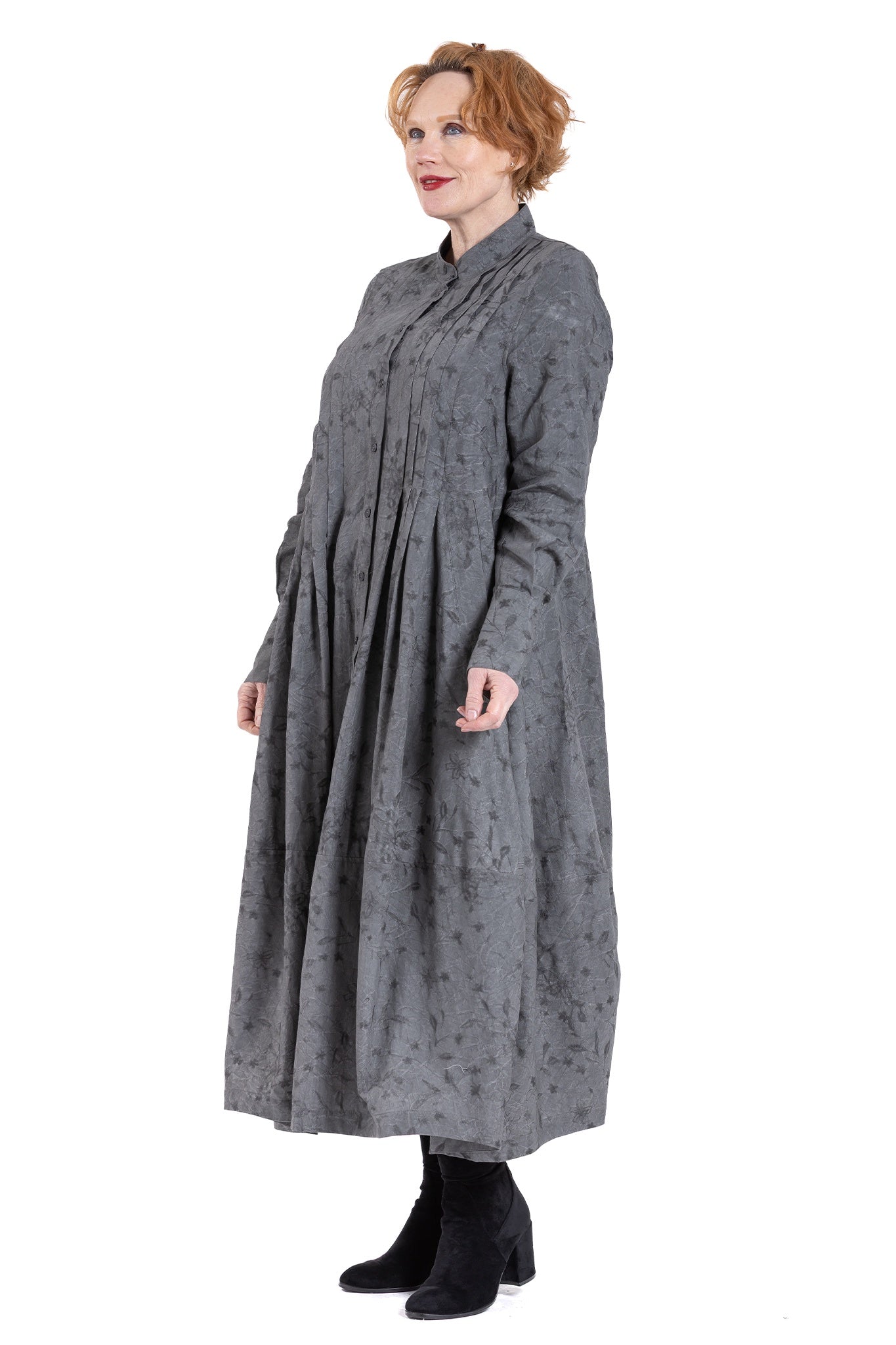 GRAPHITE DRAWSTRING DRESS GP