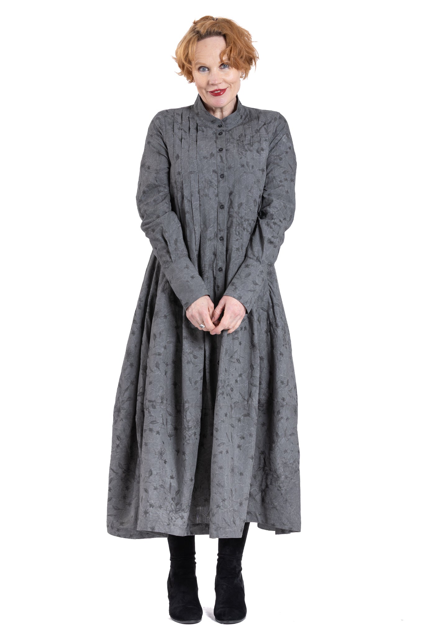 GRAPHITE DRAWSTRING DRESS GP