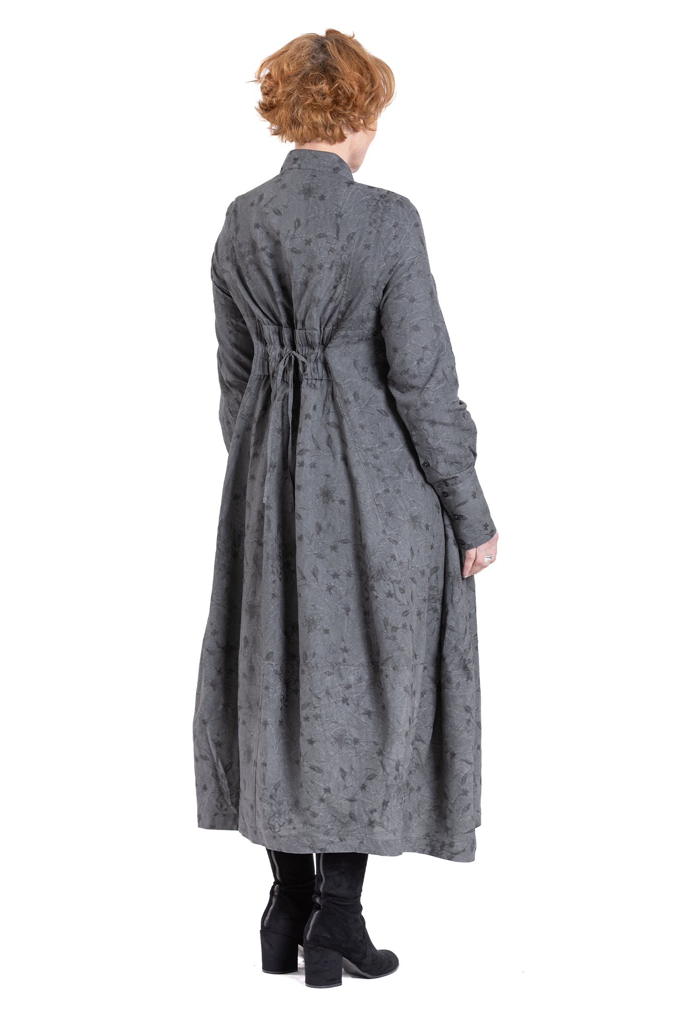 GRAPHITE DRAWSTRING DRESS GP