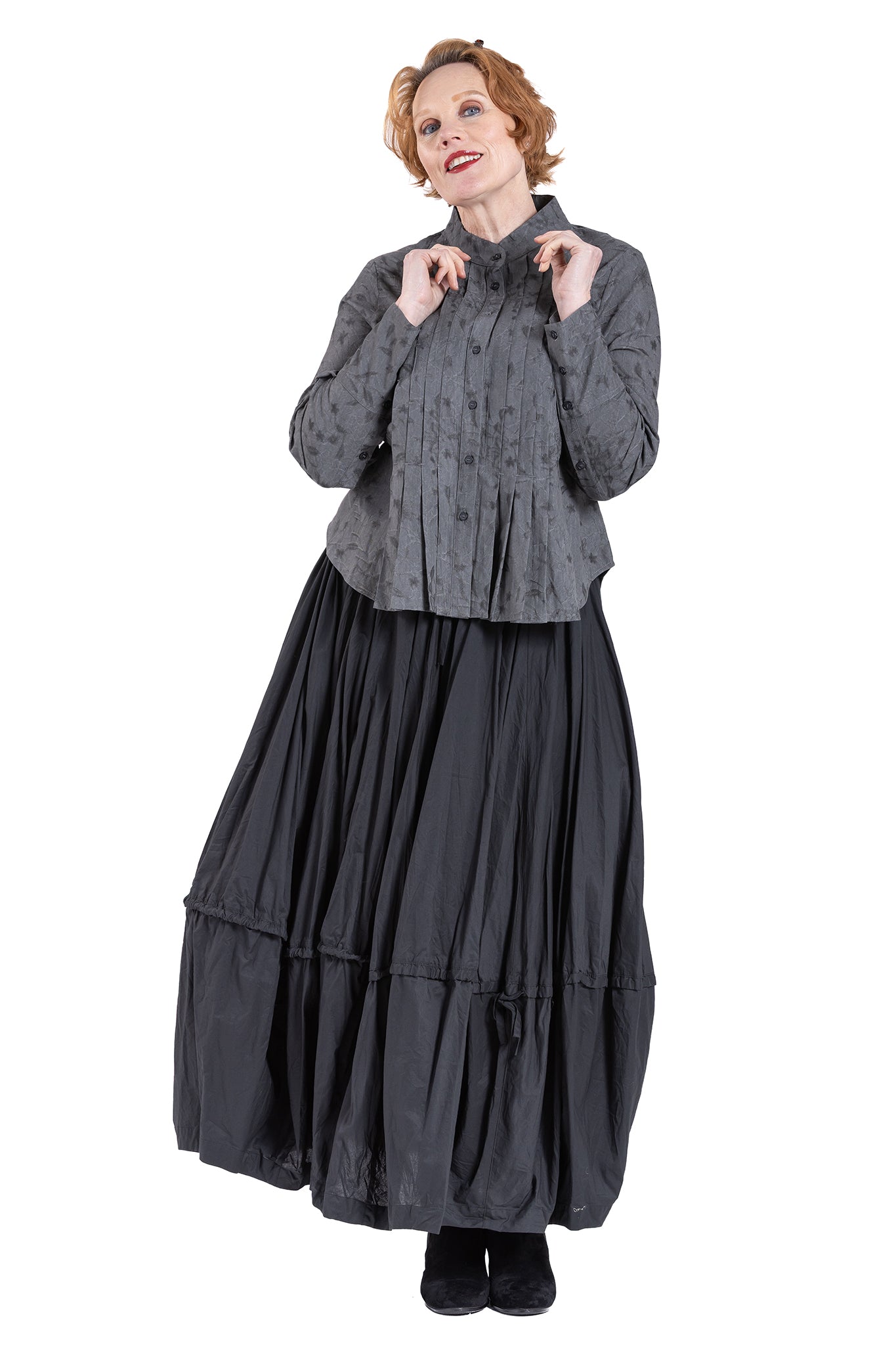 GRAPHITE DRAWSTRING SHIRT GP