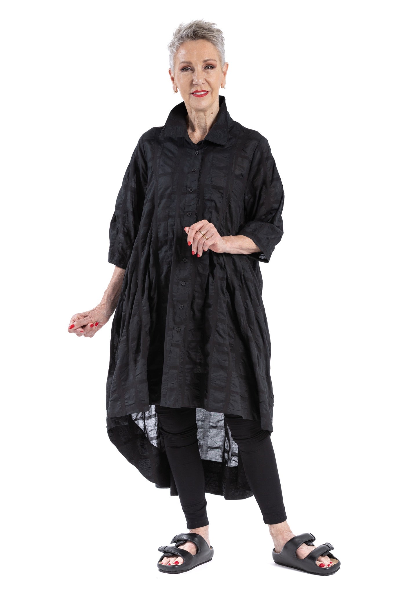 GRIDEX PLEAT SHIRT SG