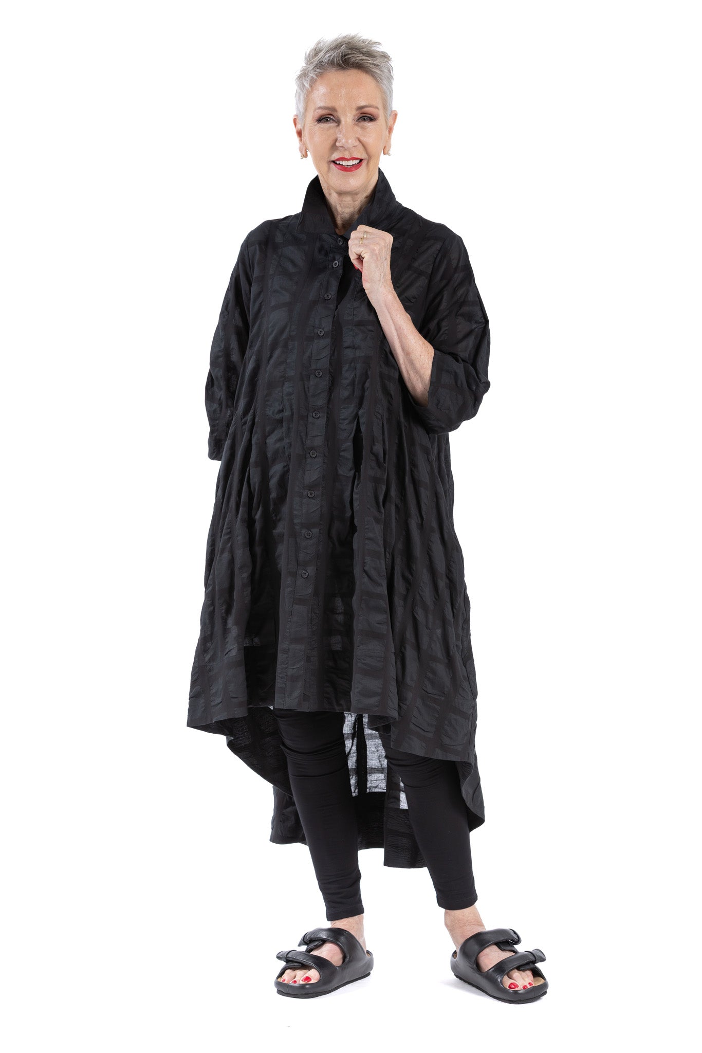 GRIDEX PLEAT SHIRT SG