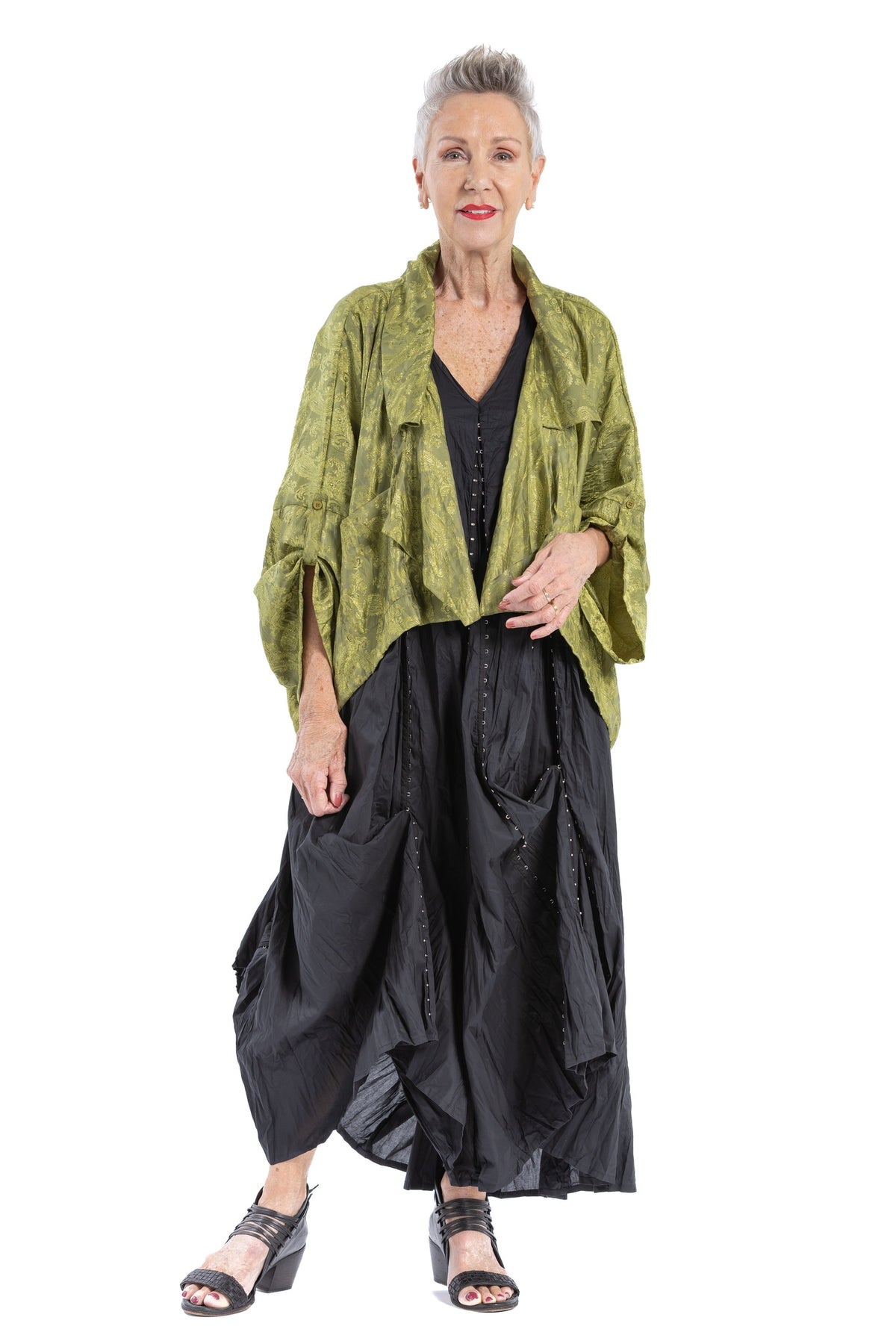 PAISLEY DRAPE JACKET PC