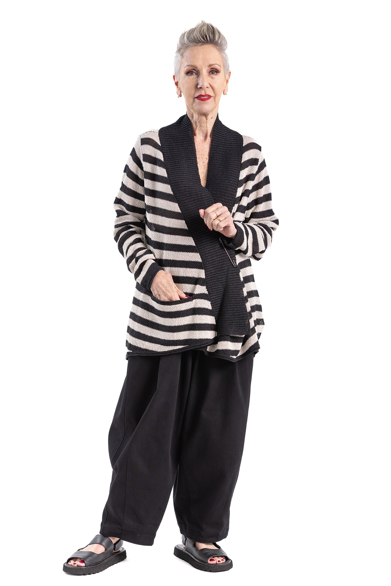 NIGHTGRAIN DRAPE CARDI CP