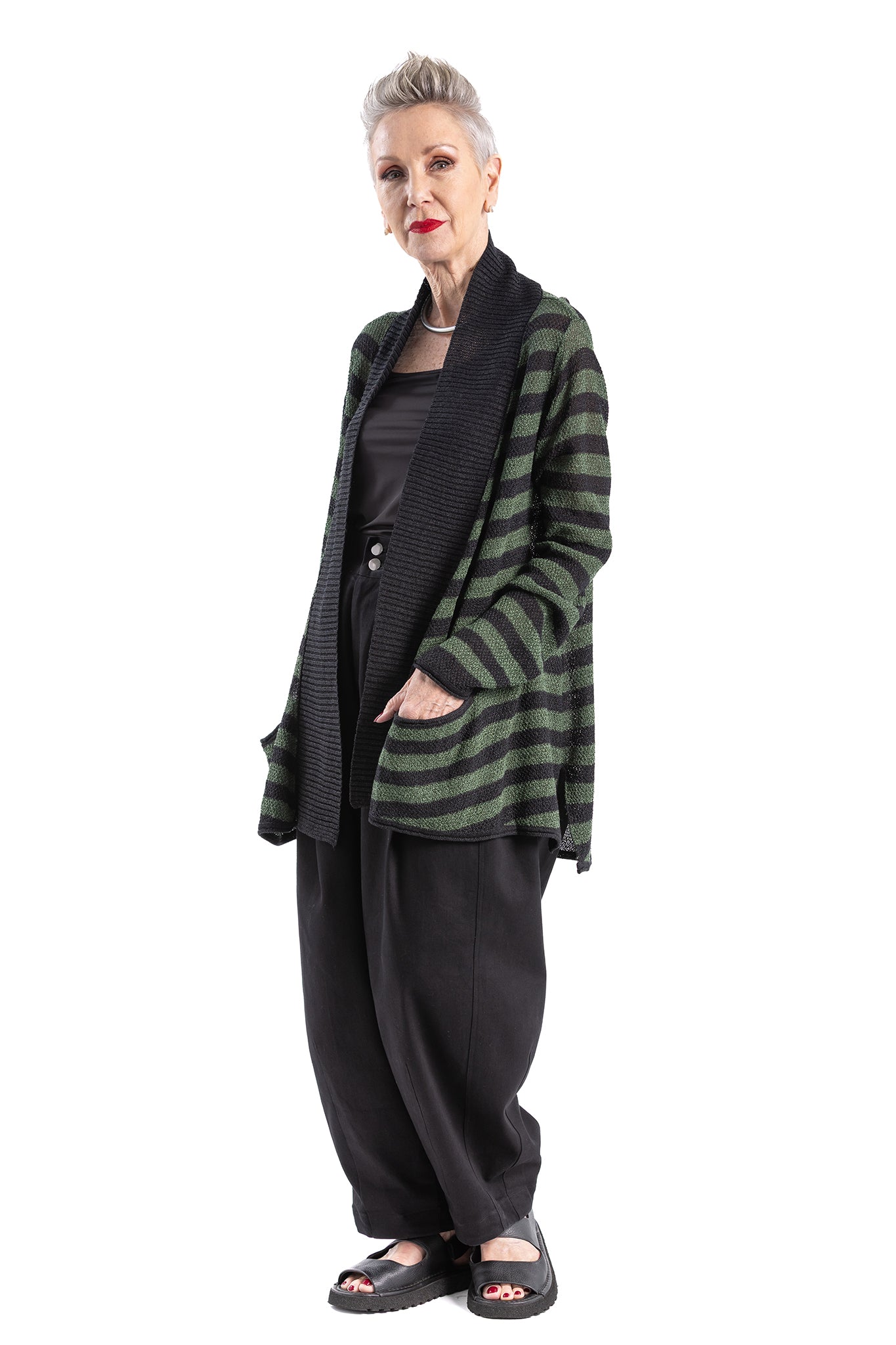 NIGHTGRAIN DRAPE CARDI CP