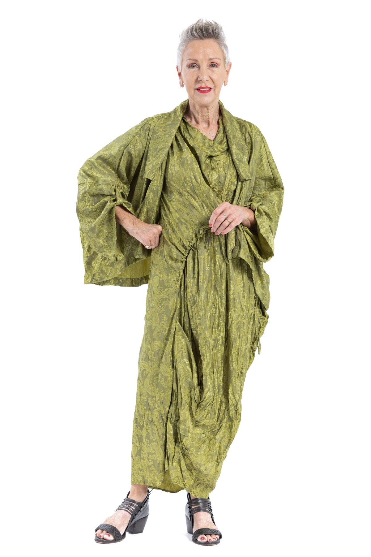 PAISLEY DRAPE JACKET PC