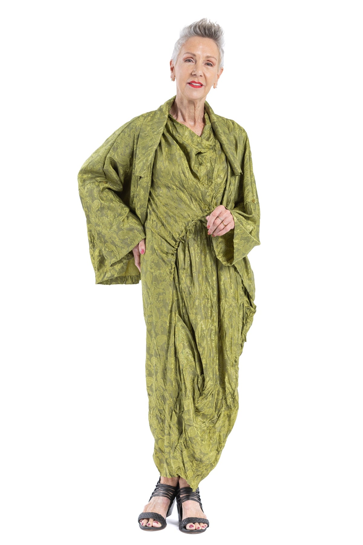 PAISLEY DRAPE JACKET PC