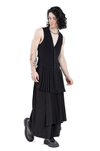 PLEATED VEST SC