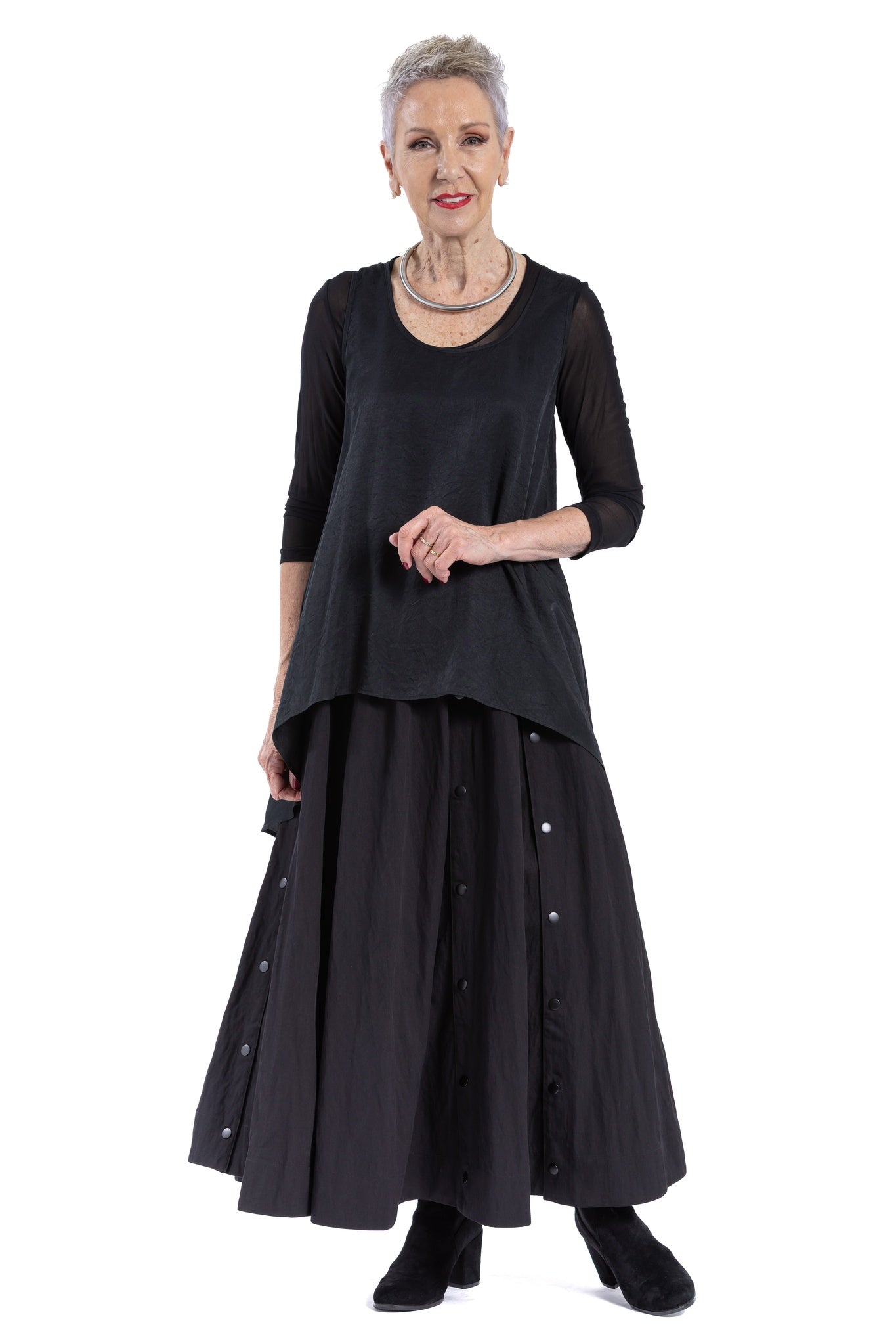 PRESS STUD SKIRT NV