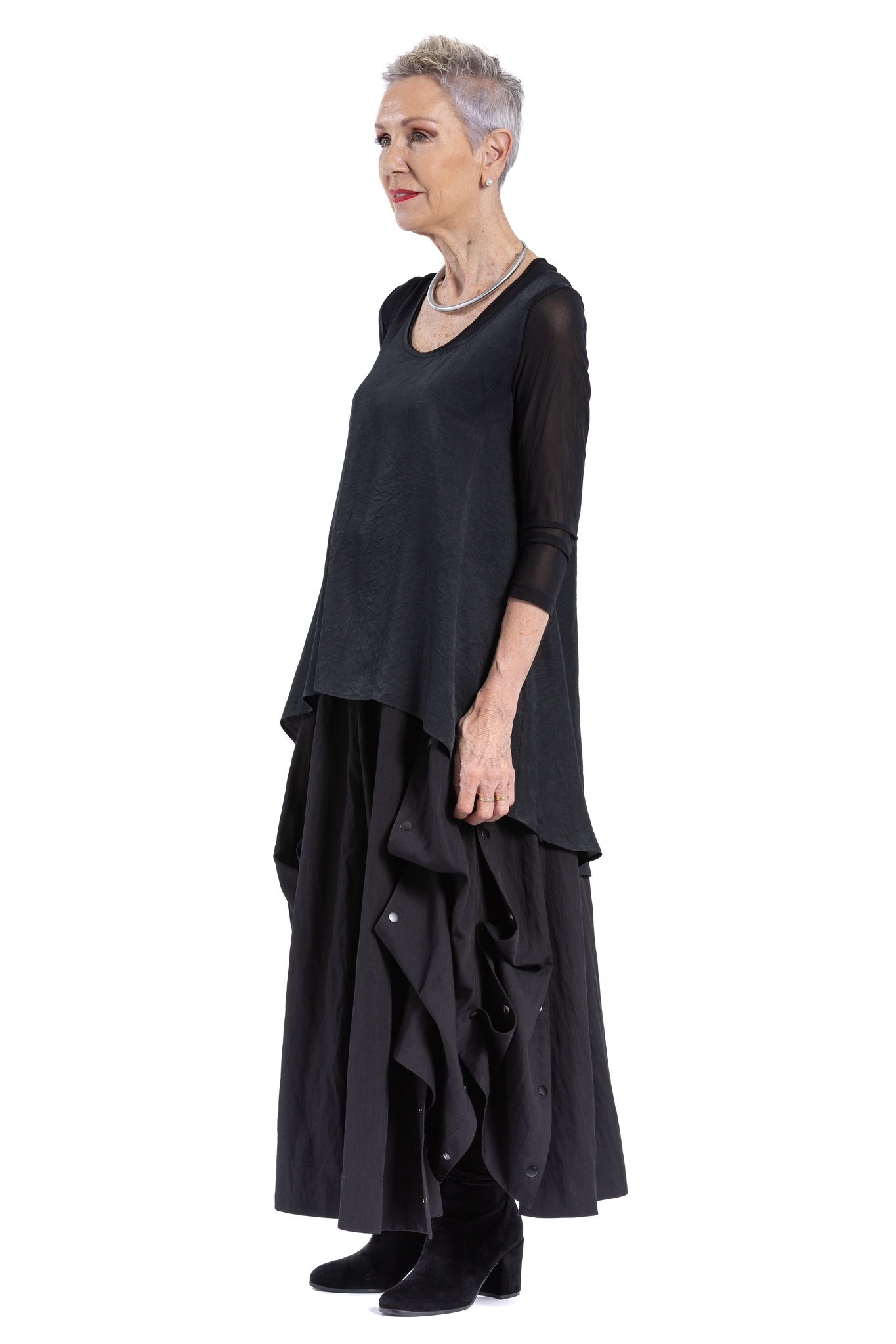 PRESS STUD SKIRT NV