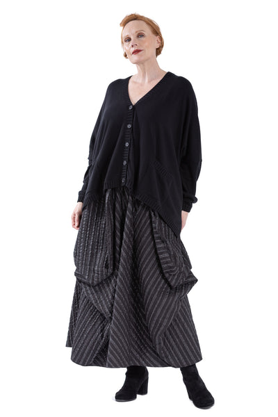 RIBLINE BUTTON CARDIGAN CC