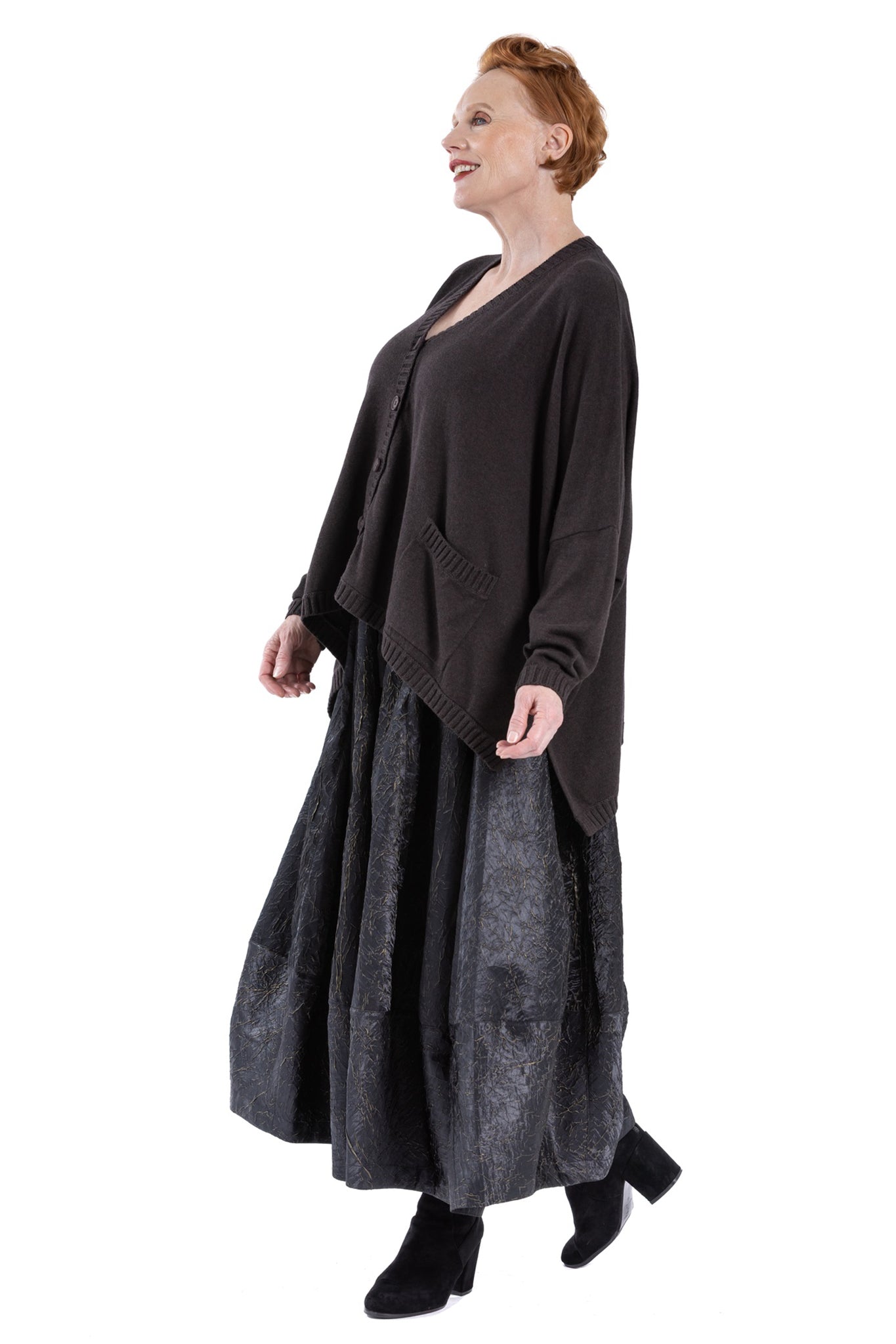 RIBLINE BUTTON CARDIGAN CC