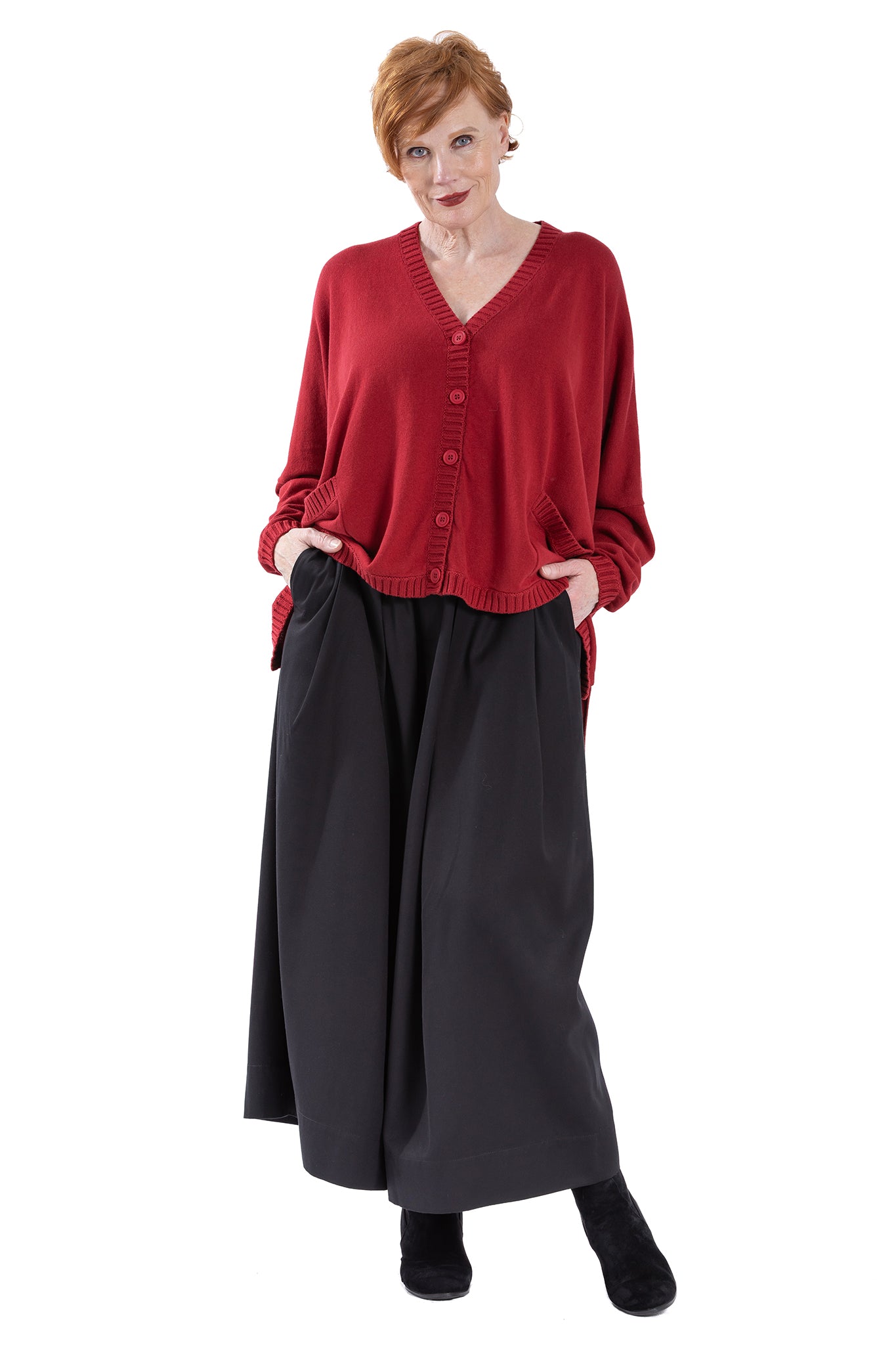 RIBLINE BUTTON CARDIGAN CC