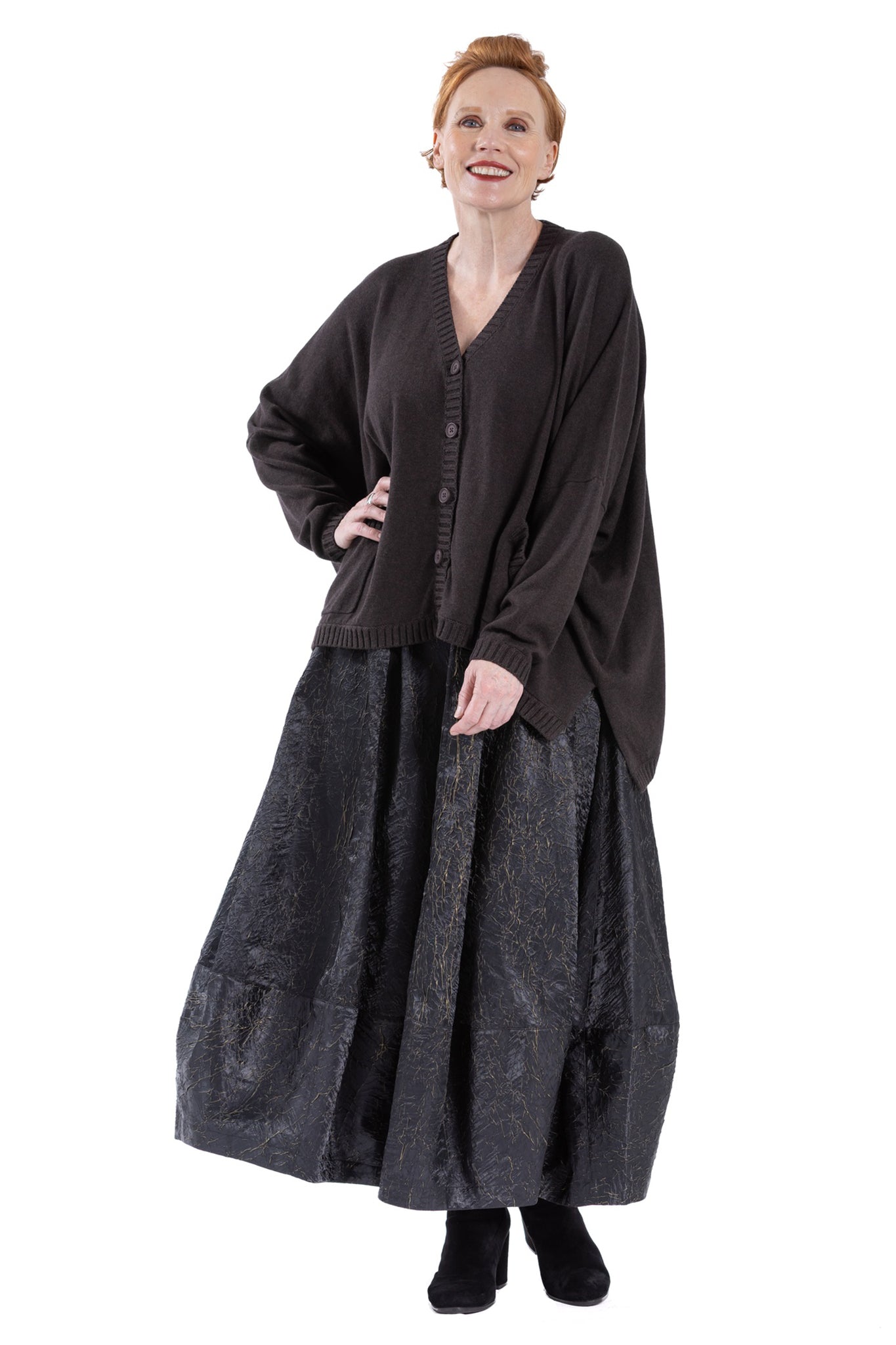 RIBLINE BUTTON CARDIGAN CC