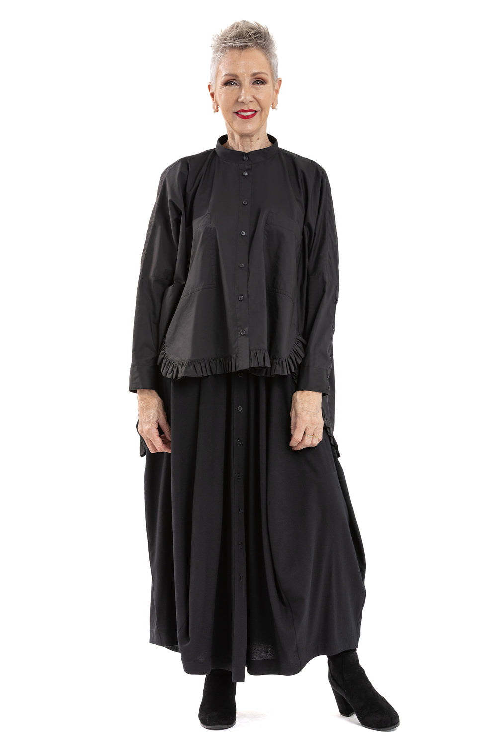 RUFFLE BLOCK SHIRT PC