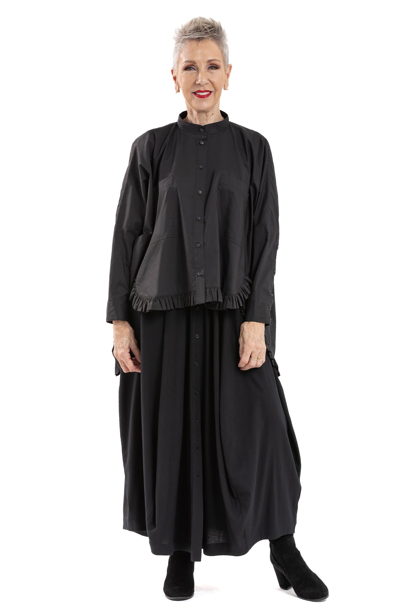 RUFFLE BLOCK SHIRT PC