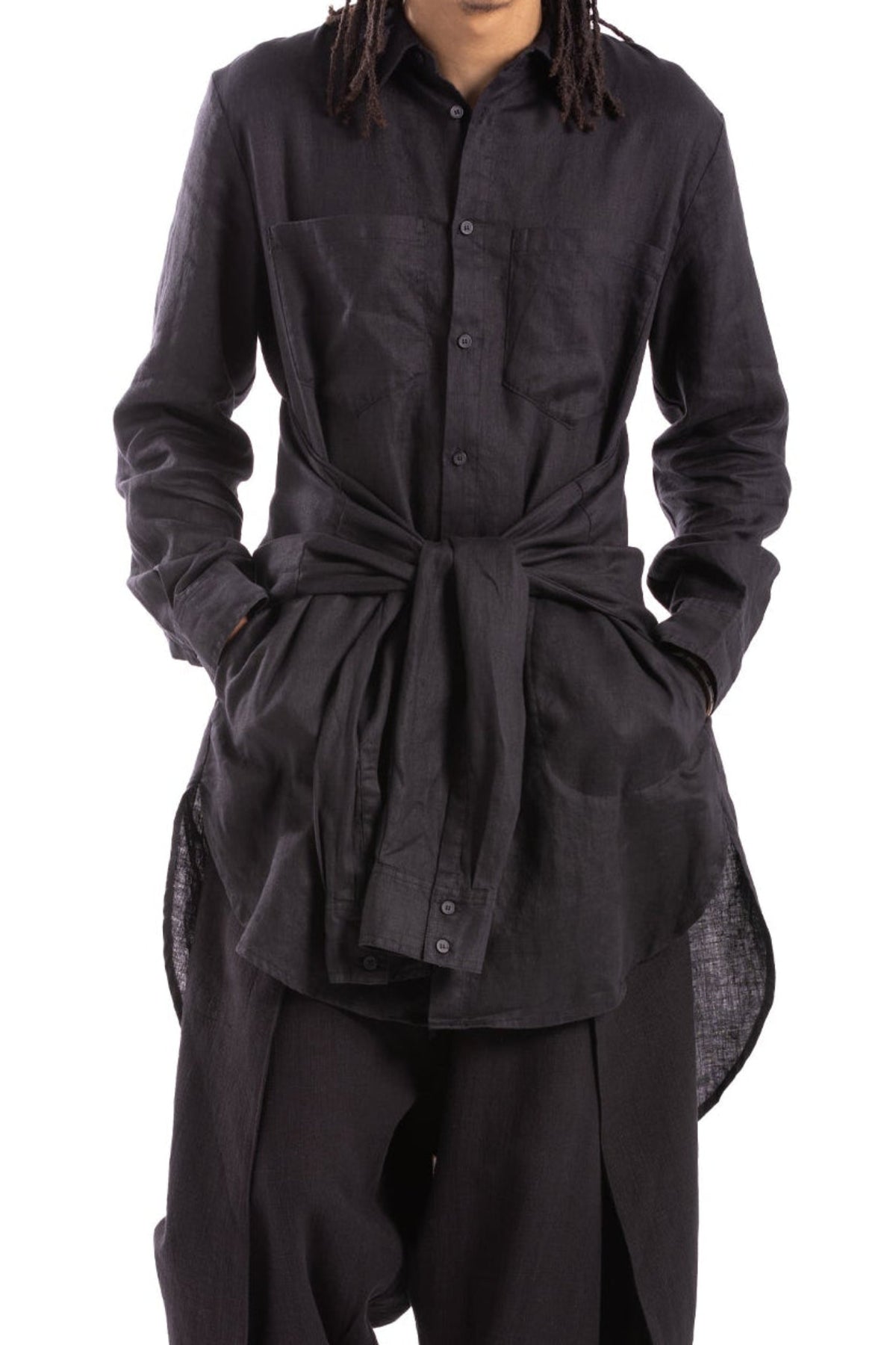 SLEEVE TIE SHIRT WL
