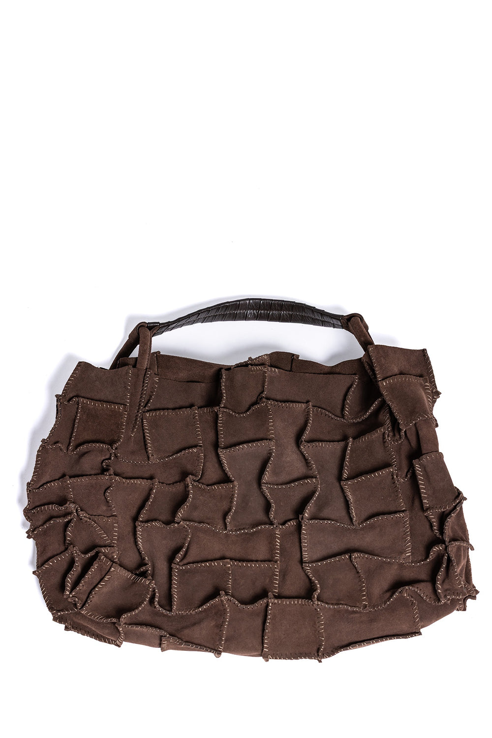 SUEDE STITCHED BAG
