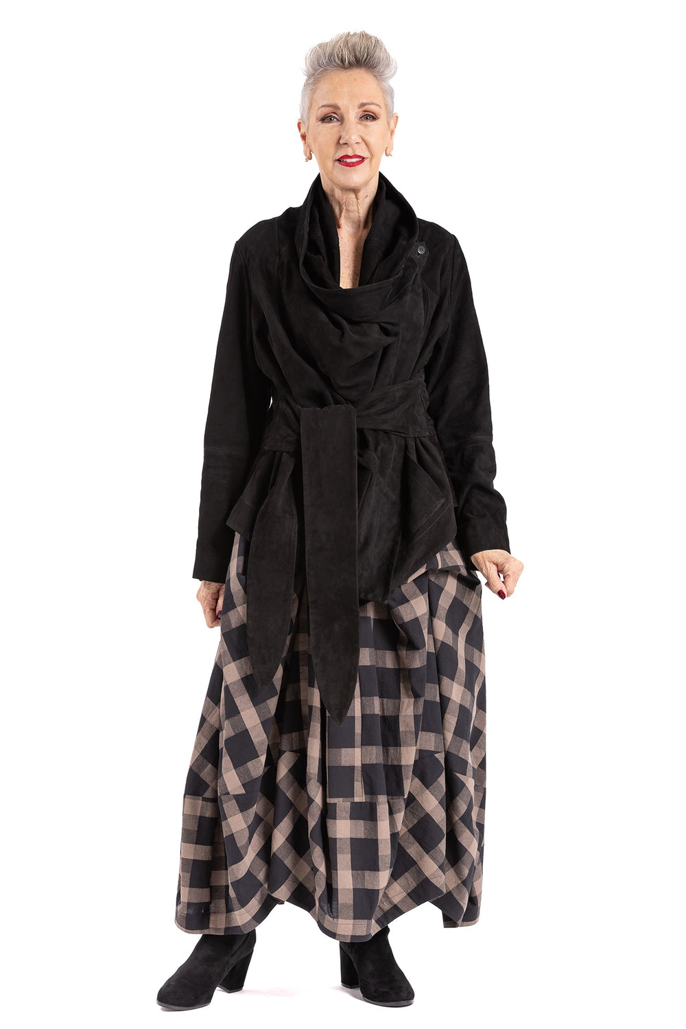 SUEDE TIE JACKET SU