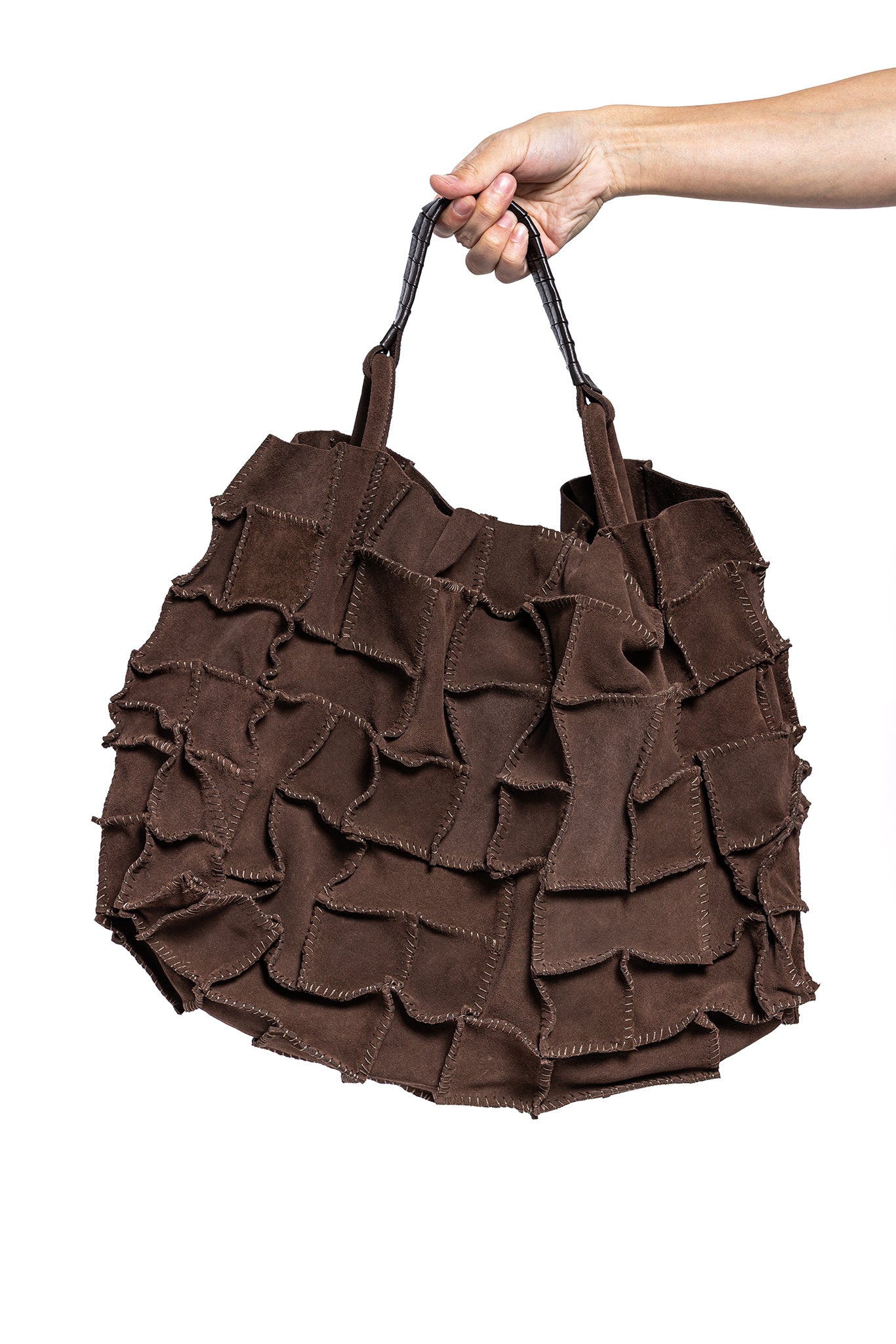 SUEDE STITCHED BAG