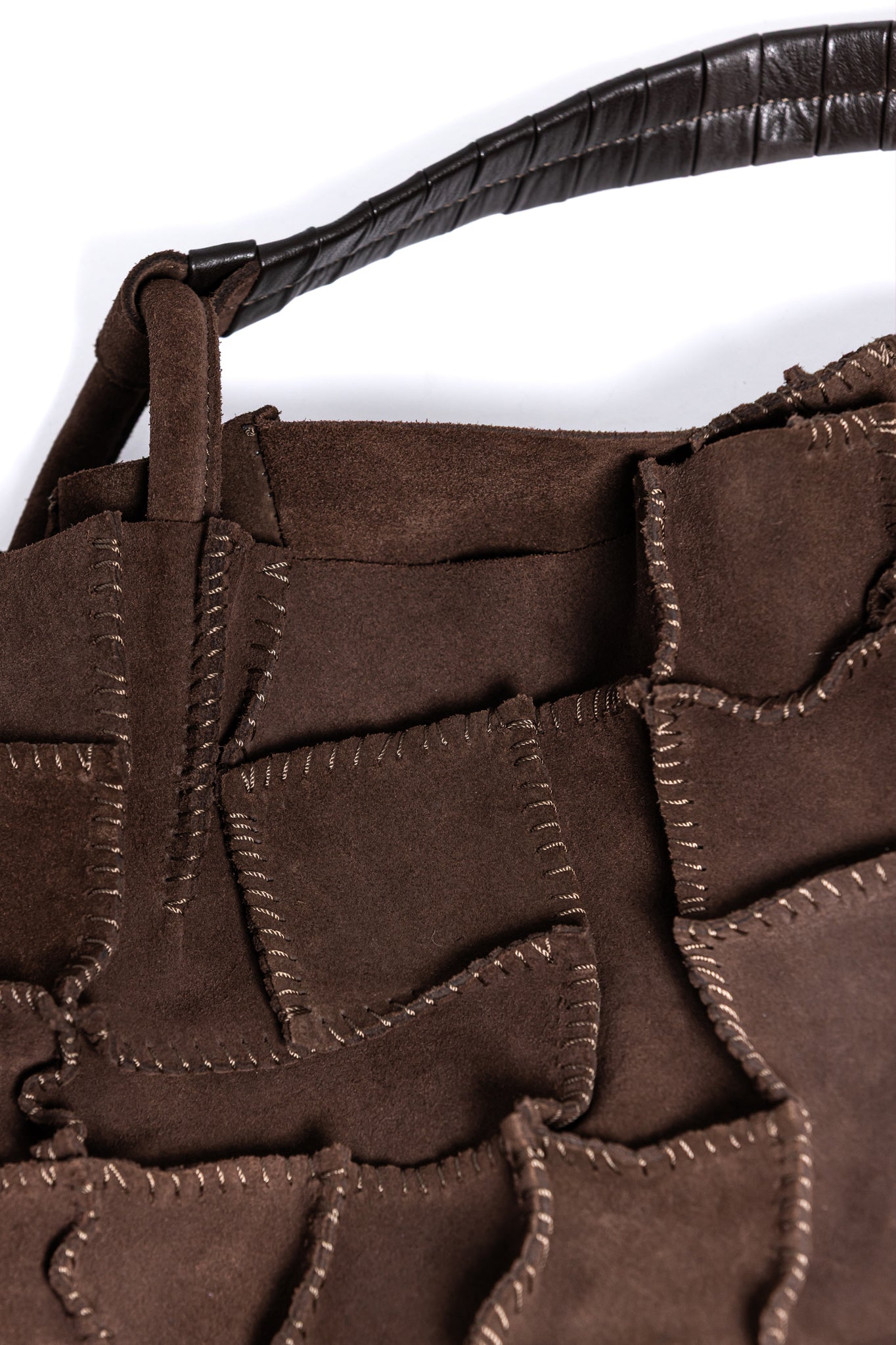 SUEDE STITCHED BAG