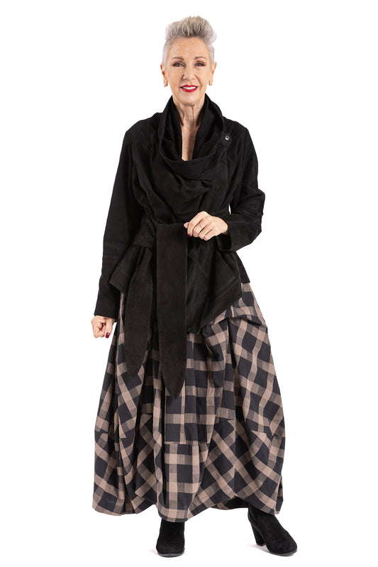 SUEDE TIE JACKET SU