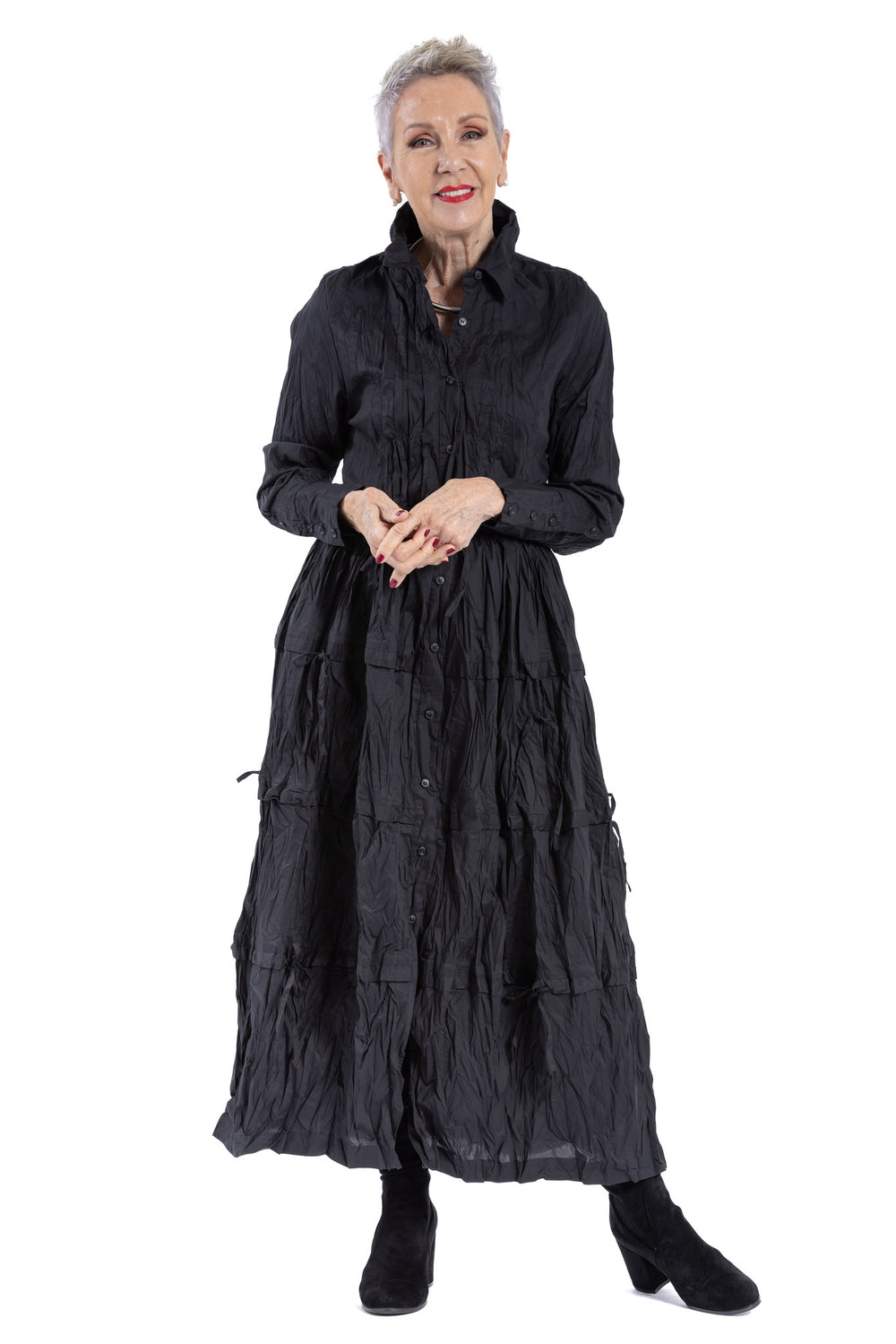 TIERED TIE DRESS NC