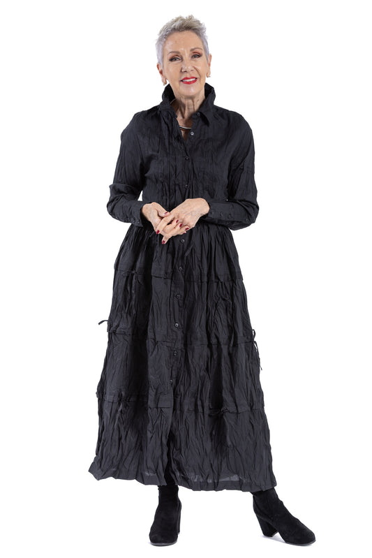 TIERED TIE DRESS NC