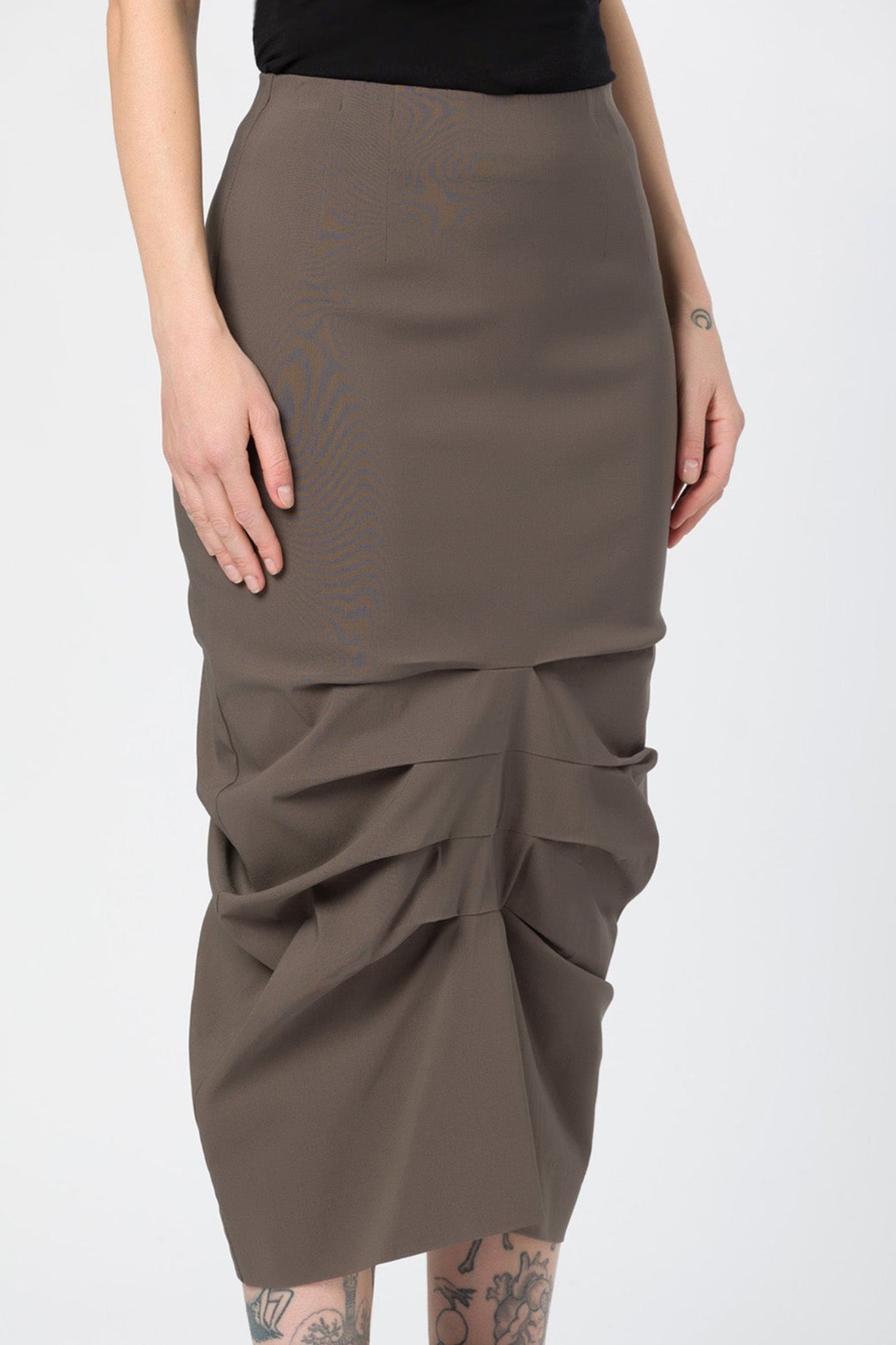 TUCKED SKIRT