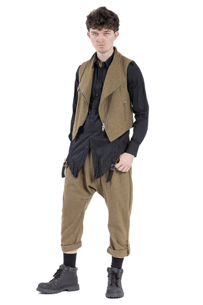 TWEED ZIP VEST OT