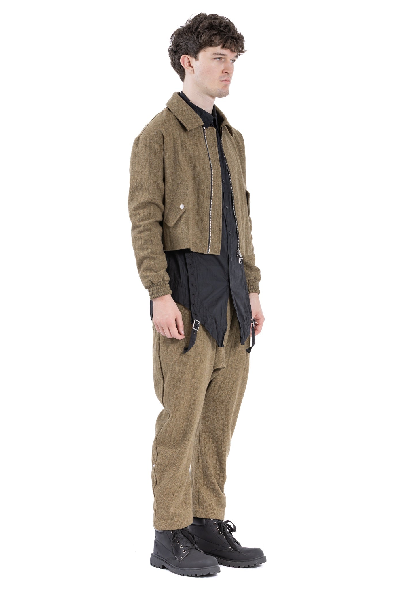 TWEED CROP BOMBER OT
