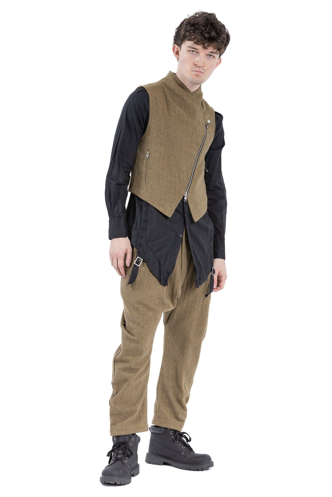 TWEED ROLL-UP PANT OT