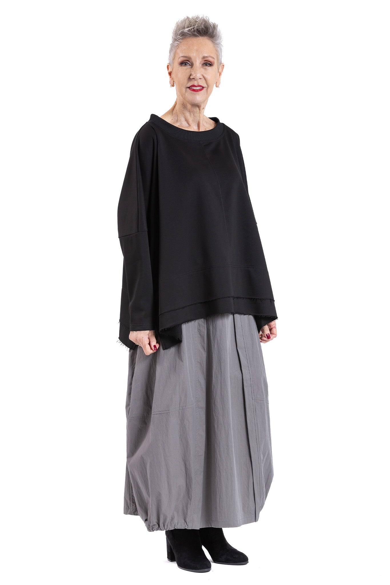 DOUBLE EDGED L/S TOP CT