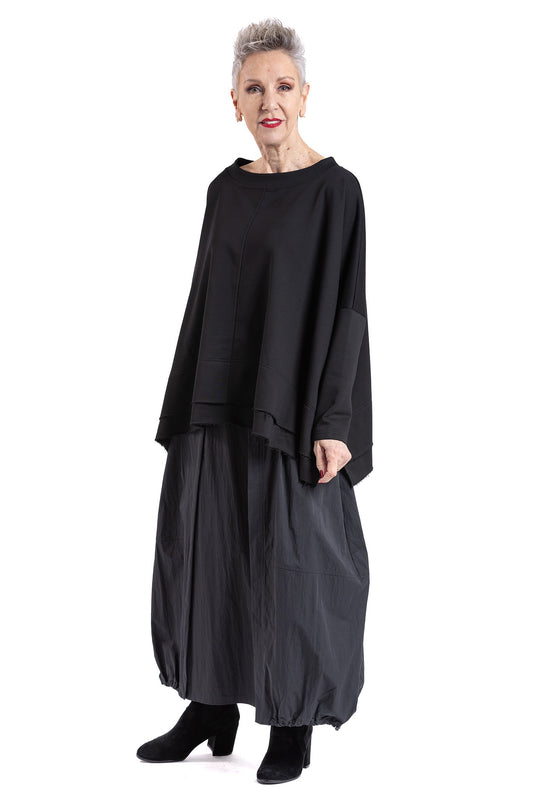 DOUBLE EDGED L/S TOP CT
