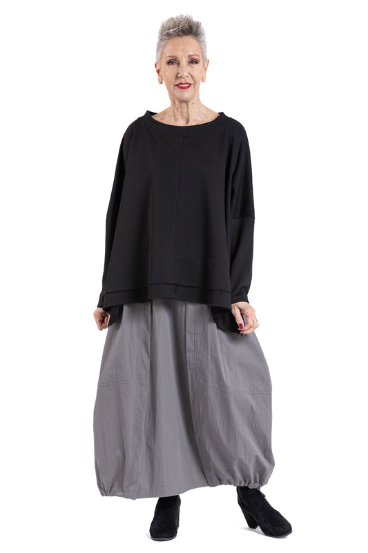 DOUBLE EDGED L/S TOP CT