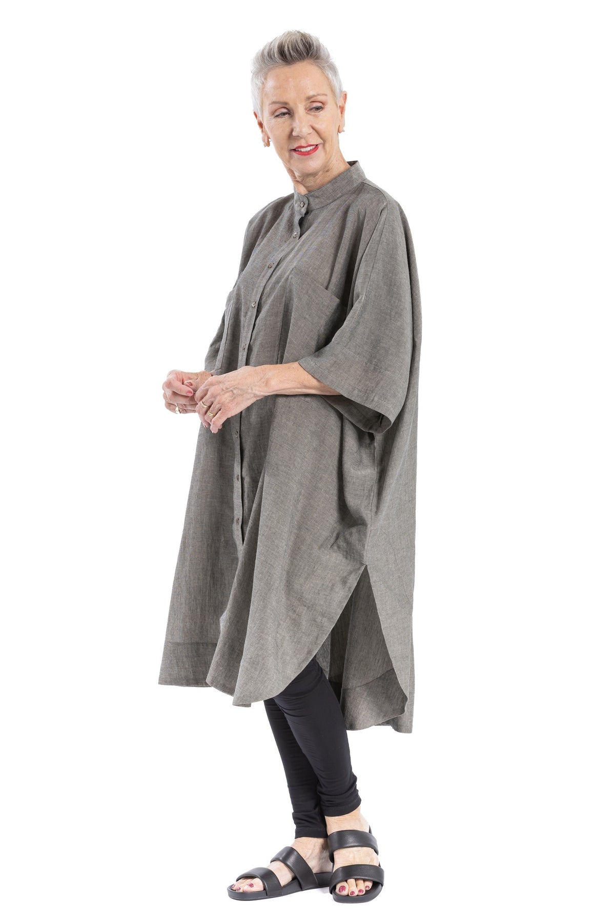 VEIL SHIRT DRESS VL