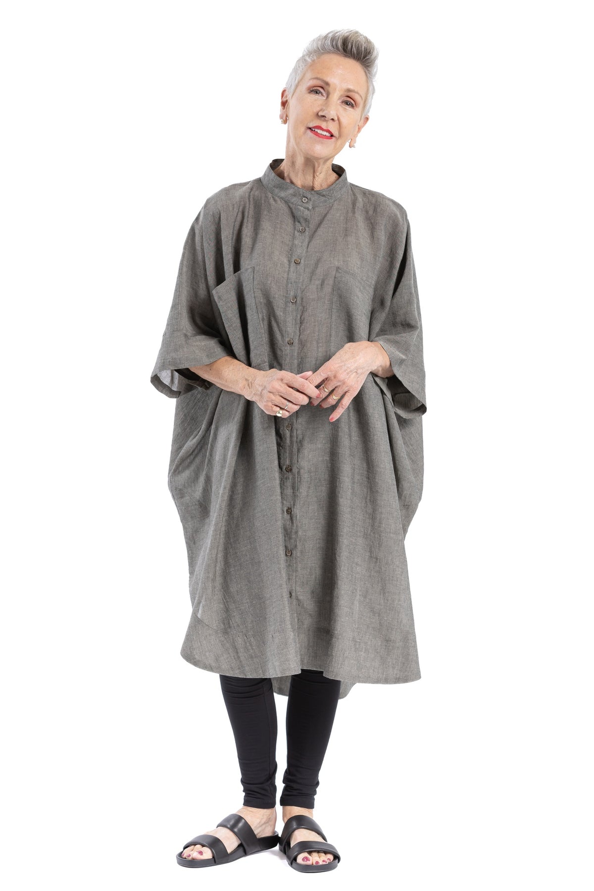 VEIL SHIRT DRESS VL