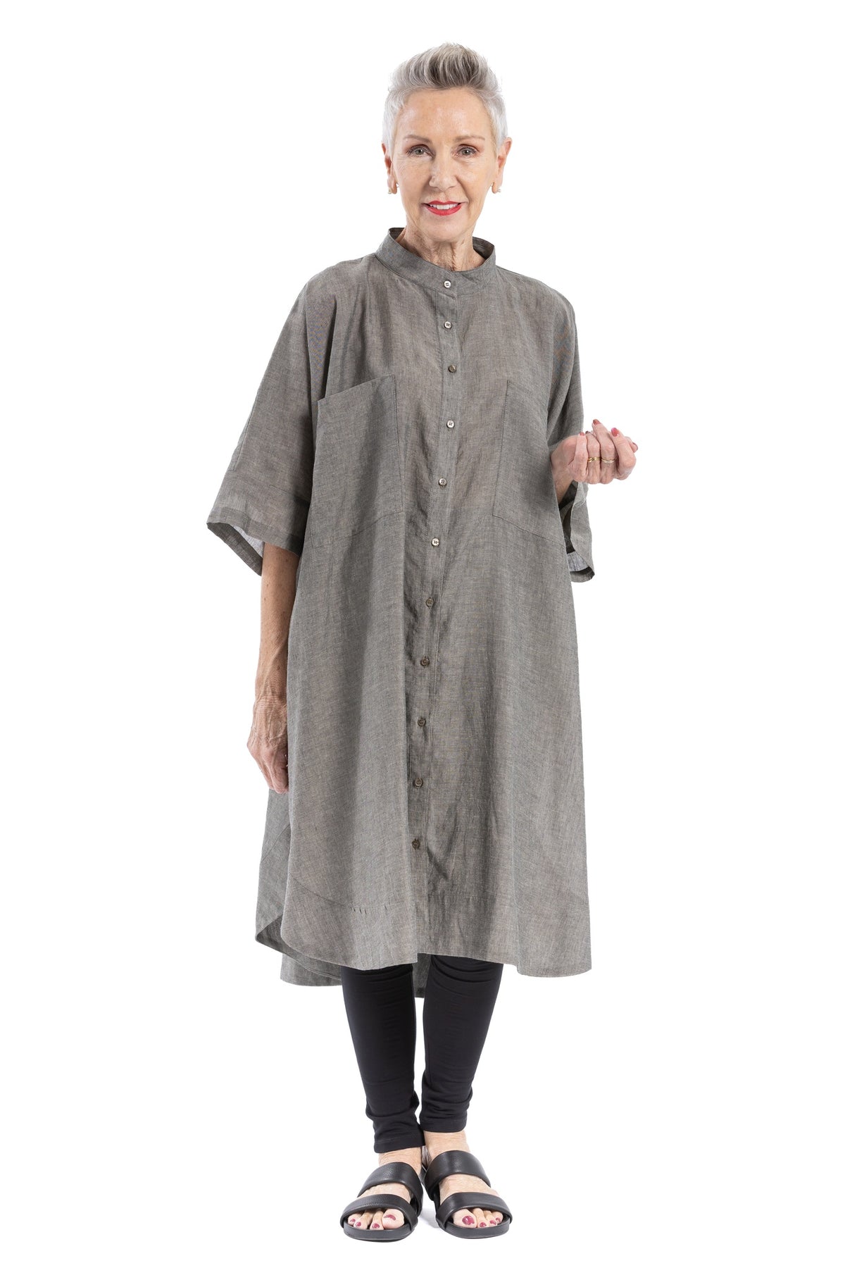 VEIL SHIRT DRESS VL