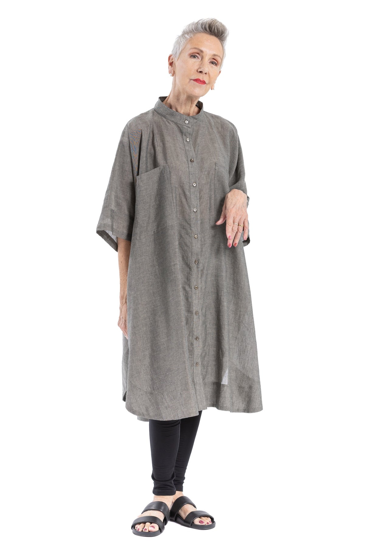 VEIL SHIRT DRESS VL