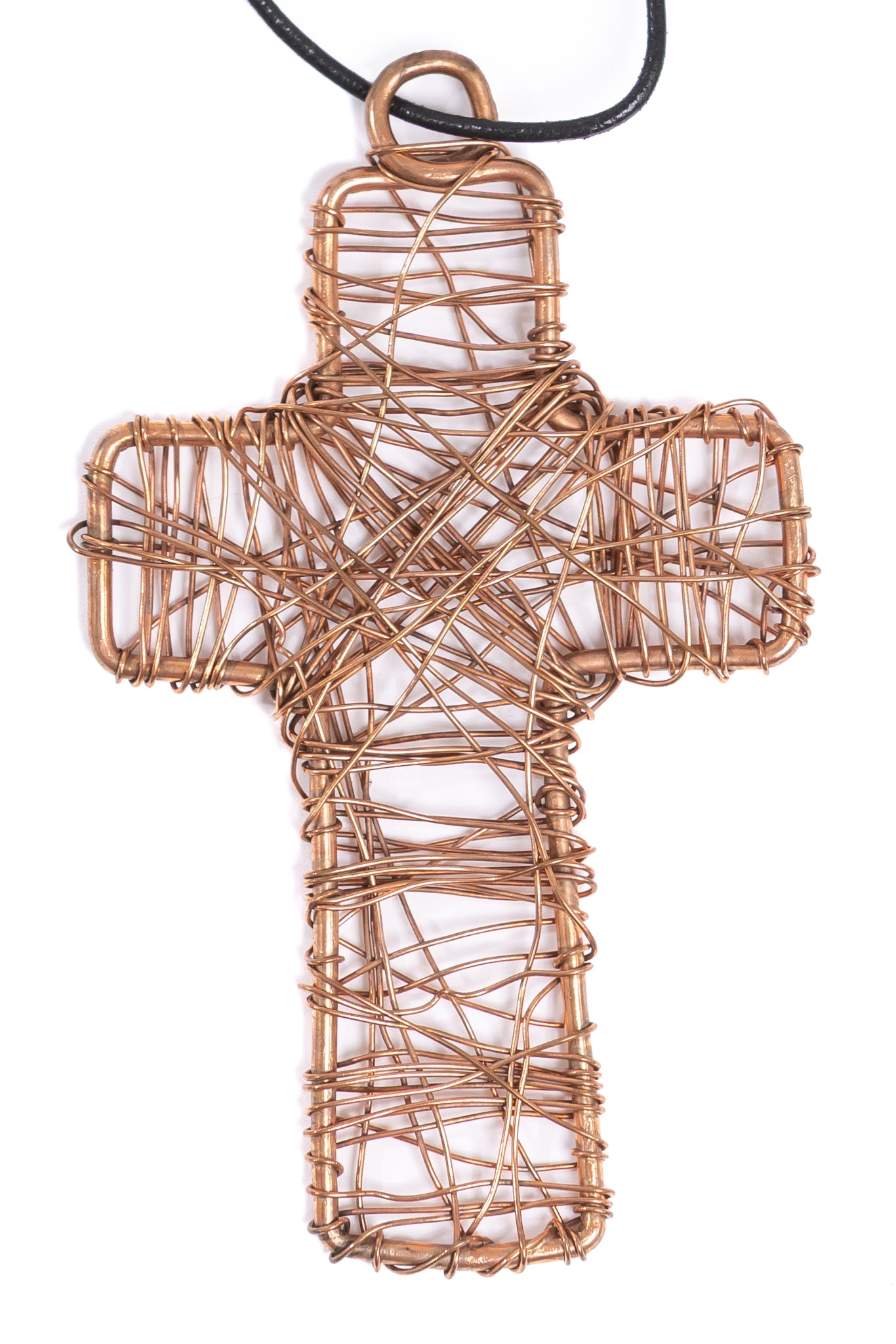 WIRE CROSS NECKLACE