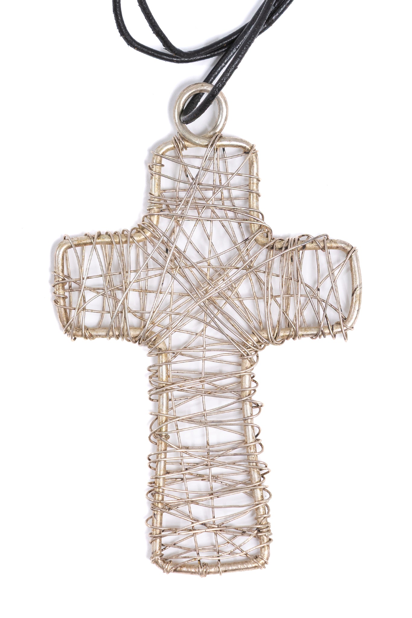 WIRE CROSS NECKLACE