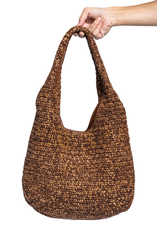 WOVEN SHOULDER BAG
