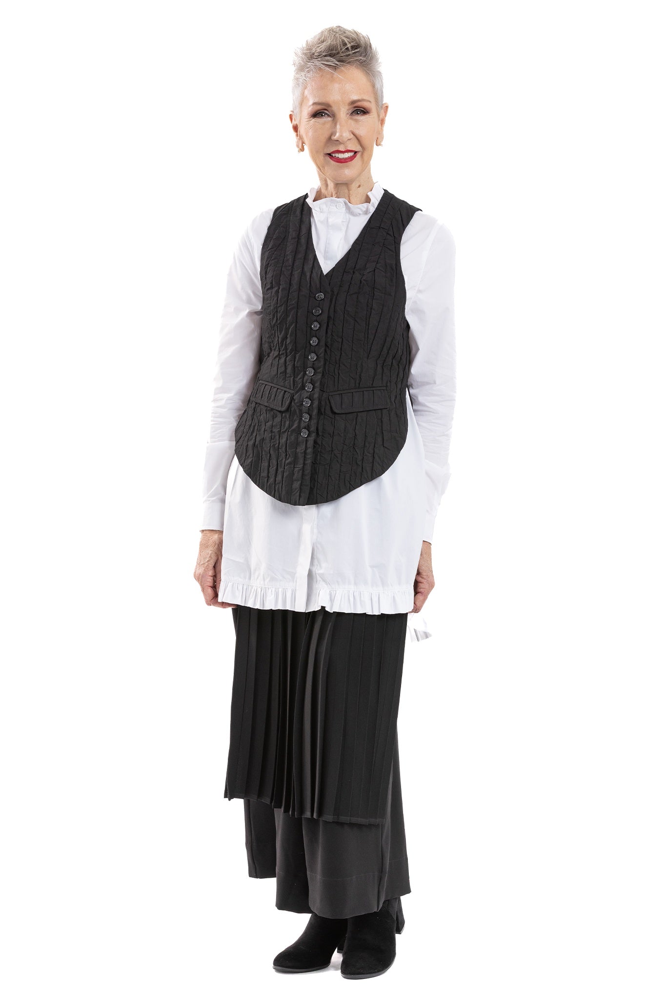 YAKISUGI BUTTON VEST YA