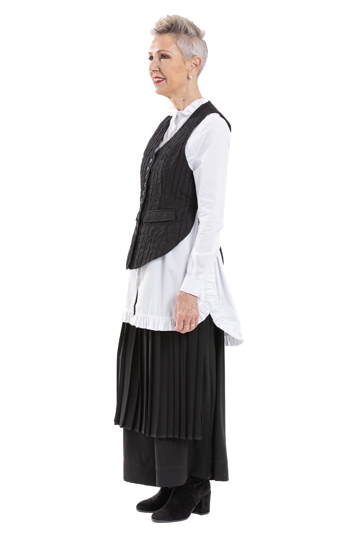 YAKISUGI BUTTON VEST YA