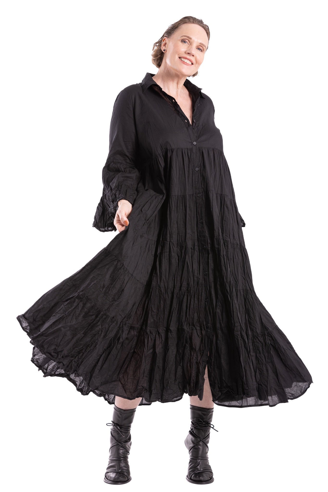ARIAN RUFFLE DRESS CC
