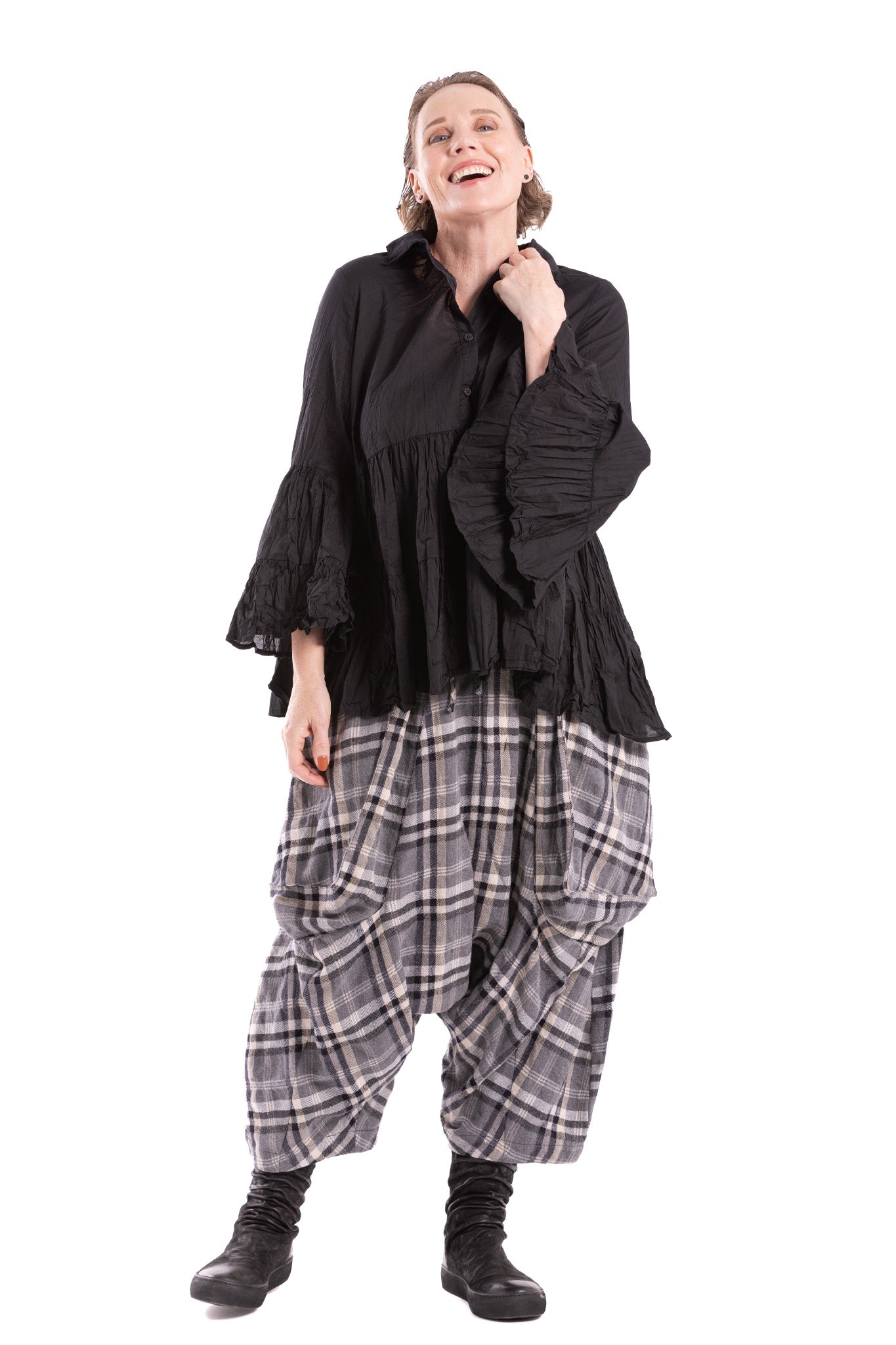 ARIAN RUFFLE SHIRT CC