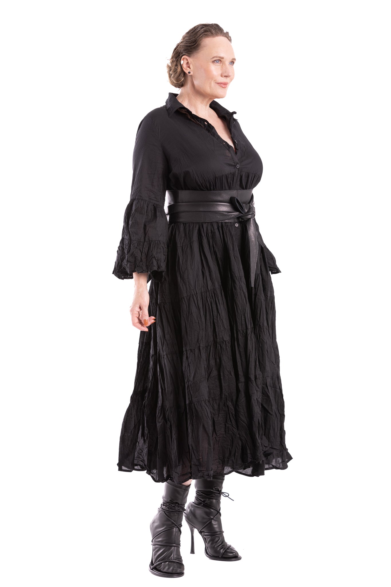 ARIAN RUFFLE DRESS CC